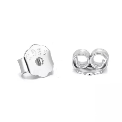 Πεταλούδα DIY Συσκευές για σκουλαρίκι πίσω 925 Sterling Ασημένιο