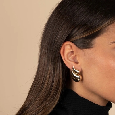 2024 Double Teardrop Fashion 18K Χρυσά περιδέραια και προσαρμοσμένο λογότυπο