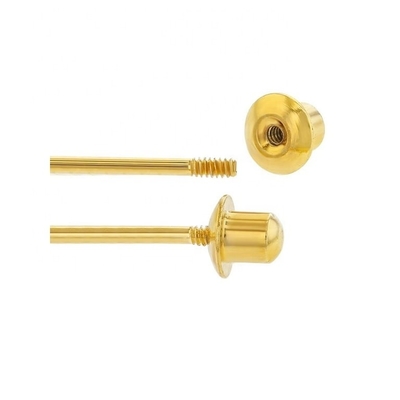 5MM 18k Χρυσό επιχρυσωμένα λουλούδια μωρά σκουλαρίκια Τέλειο δώρο για τα παιδιά σε 925 Sterling Silver
