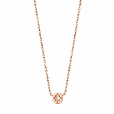 Χρυσό επιχρυσωμένο 925 Sterling Silver Starburst Διαμαντένιο δίσκο περιδέραιο για καθημερινή χρήση