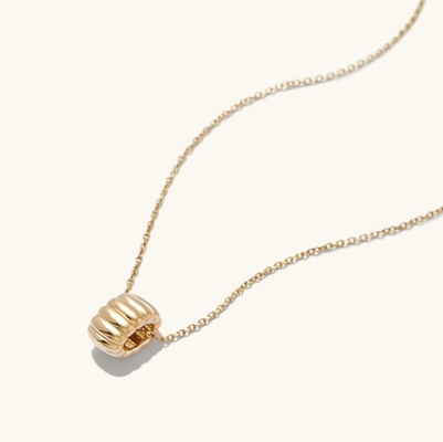 Χρυσό επιχρυσωμένο 925 Sterling Silver απλό μονόχρωμο κύκλο γοητευτικό μενταγιόν περιδέραιο OEM