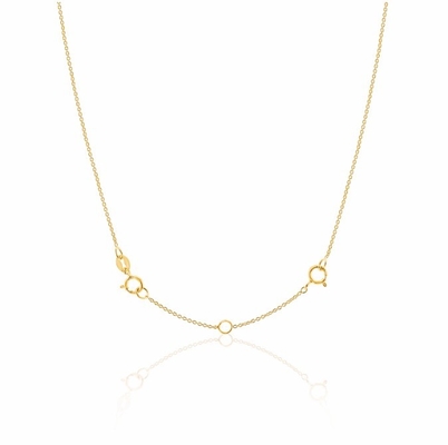 Χρυσό επιχρυσωμένο 925 Sterling Silver βραχιόλι και αλυσίδα κολιέ για επέτειο