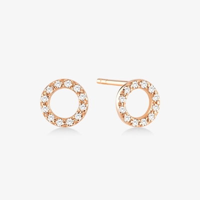 Χρυσόχρυσα 18K 925 Sterling Silver Classic Stud σκουλαρίκια για κορίτσια