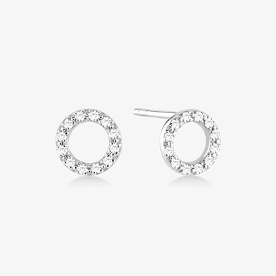 Χρυσόχρυσα 18K 925 Sterling Silver Classic Stud σκουλαρίκια για κορίτσια