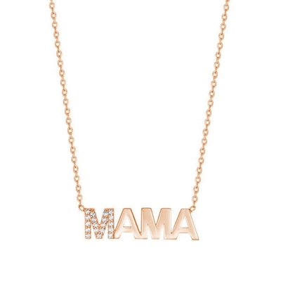 Αρραβωνιασμός 2022 Μοναδικό MAMA 18K Χρυσό Χονδρικό Ημέρα της Μητέρας Δώρα 925 Ασημένιο Κολιέ Κοσμήματα