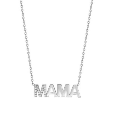 Αρραβωνιασμός 2022 Μοναδικό MAMA 18K Χρυσό Χονδρικό Ημέρα της Μητέρας Δώρα 925 Ασημένιο Κολιέ Κοσμήματα