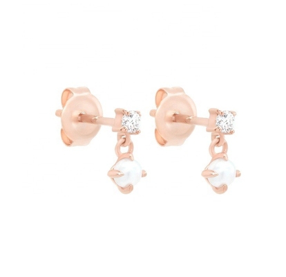Η μητέρα των λευκών μαργαριταριών 925 Sterling Silver Drop Γυναικεία χειροποίητα σκουλαρίκια για κορίτσια