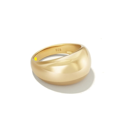 Τολμηρό σχεδιασμό 925 Sterling Silver Dome Ring