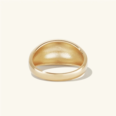Τολμηρό σχεδιασμό 925 Sterling Silver Dome Ring