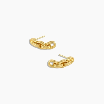 18K χρυσά ράβδοι Dangle αλυσίδα σκουλαρίκια Rhodium επιχρυσωμένα παχιά αλυσίδα σκουλαρίκια