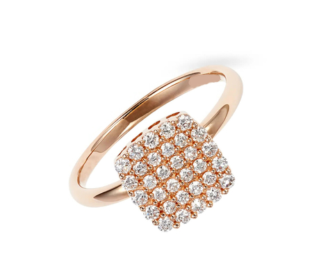 2024 δαχτυλίδια Βραζιλία Pave White CZ Silver Ring για κοσμήματα