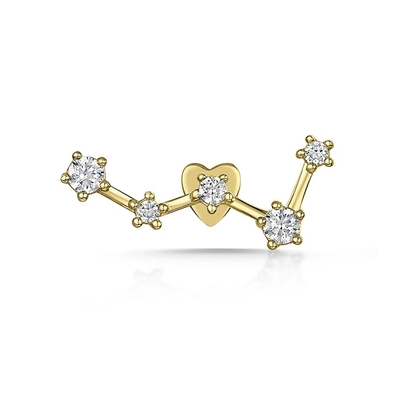 OEM Constella Stud Earrings 925 18k λευκό χρυσό Stud Earrings