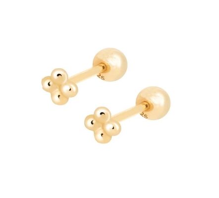 6mm Ασημένια μικροσκοπικά κοσμήματα