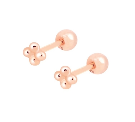 6mm Ασημένια μικροσκοπικά κοσμήματα