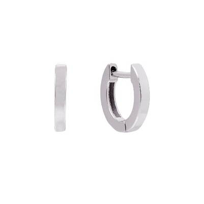 Μινιμαλιστικά Τρέντυ Huggies 925 Sterling Silver Unisex σκουλαρίκια με 18K Gold Plating
