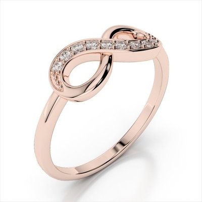 Χειροποίητα γυναικεία δαχτυλίδια Infinity 925 Sterling Silver