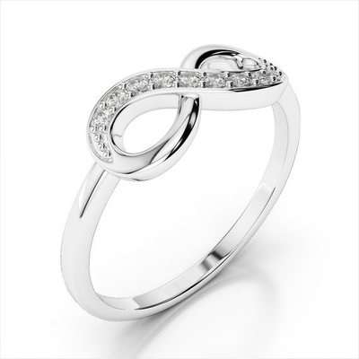 Χειροποίητα γυναικεία δαχτυλίδια Infinity 925 Sterling Silver