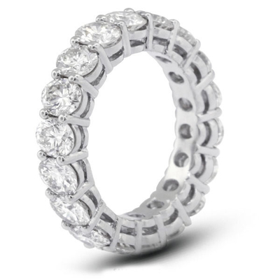 925 Ασημένιο 4mm CZ Eternity Band δαχτυλίδι Οικολογικά φιλικό
