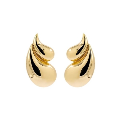2024 Double Teardrop Fashion 18K Χρυσά περιδέραια και προσαρμοσμένο λογότυπο