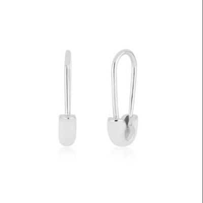 925 Sterling Silver Women's Fashion Pin Earrings διακοσμημένα με γαλάζιο φινίρισμα σμάλτου