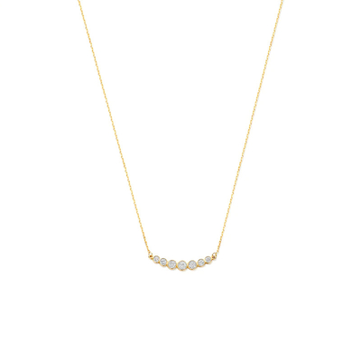 Μινιμαλιστικό 925 Sterling Silver Tennis Pendant Necklaces για Γυναίκες