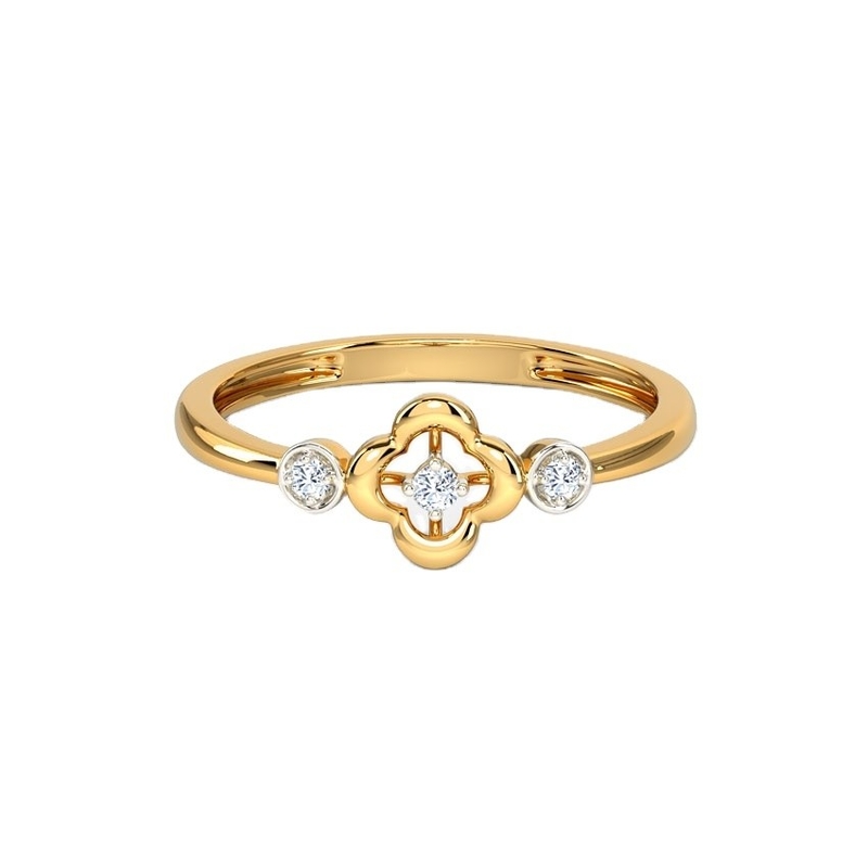Δαχτυλίδια για Unisex 925 Sterling Silver Triad Clover Δαχτυλίδι για Βραζιλιανό Δαχτυλίδι