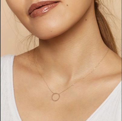 14K Χρυσό επιχρισμένο 925 Sterling Silver Twist Κεραυνό με 16 ίντσες μήκος αλυσίδα σύνδεσης