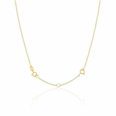 Χρυσό επιχρυσωμένο 925 Sterling Silver βραχιόλι και αλυσίδα κολιέ για επέτειο