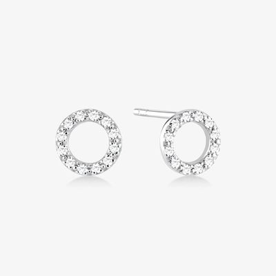 Χρυσόχρυσα 18K 925 Sterling Silver Classic Stud σκουλαρίκια για κορίτσια