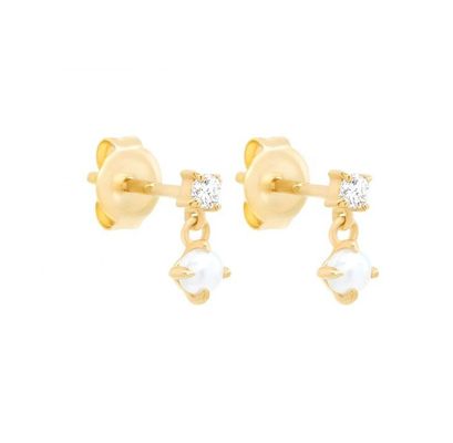 Η μητέρα των λευκών μαργαριταριών 925 Sterling Silver Drop Γυναικεία χειροποίητα σκουλαρίκια για κορίτσια