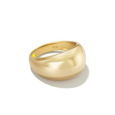 Τολμηρό σχεδιασμό 925 Sterling Silver Dome Ring