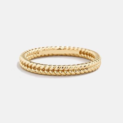 Κοσμήματα 18K Χρυσό 925 Sterling Silver Wheat Ring για γυναίκες