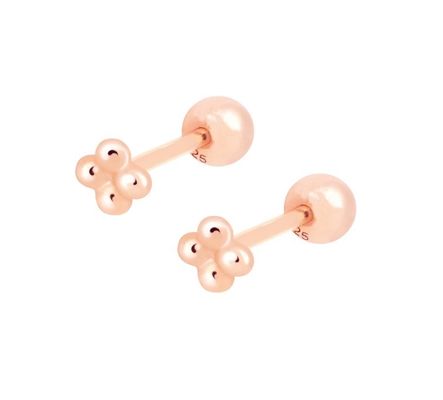6mm Ασημένια μικροσκοπικά κοσμήματα