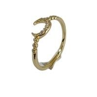 Άνδρες Fine Sterling Silver 925 Custom Moon Ring με 14k 18k 24k χρυσό από τη Βραζιλία 2022
