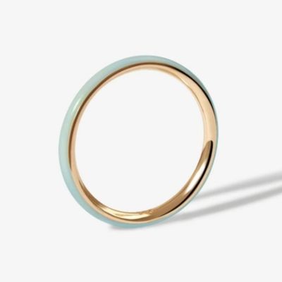 Ροζ σμάλτο 18K Χρυσόπετρα δαχτυλίδια Στερενό 925 Sterling Ασημένιο Δαχτυλίδια