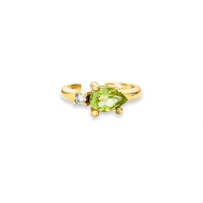 18K Χρυσό επιχρισμένο 925 Sterling Ασημένιο ΤΡΕΝΝΤΙΚΟ ΣΥΝΕΣΙΟ ΠΕΡΑΣ ΚΑΤΑΣΗ ΠΕΡΙΔΟΤ CZ μανσέτα σκουλαρίκια
