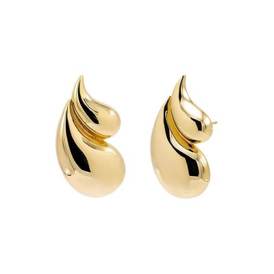 2024 Double Teardrop Fashion 18K Χρυσά περιδέραια και προσαρμοσμένο λογότυπο