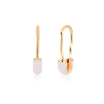 925 Sterling Silver Women's Fashion Pin Earrings διακοσμημένα με γαλάζιο φινίρισμα σμάλτου