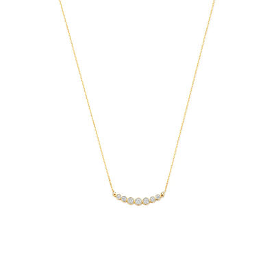 Μινιμαλιστικό 925 Sterling Silver Tennis Pendant Necklaces για Γυναίκες