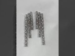 Λευκό οβάλ πέτρινο κολιέ τένις