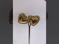 Πλακά ασημένια σκουλαρίκια