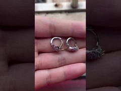 Ροδίου επιχρισμένο μονόκερος πολύχρωμο σμάλτο Huggies σκουλαρίκια για εφήβους Κοσμήματα μόδας