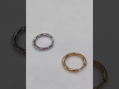 Απλούστατα Ροζ Χρυσό 8 χιλιοστών Χάντζι Χούγκι Μικρό Κουκουράκι από ανοξείδωτο χάλυβα για αποφοίτηση